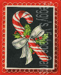 Vintage candy cane image