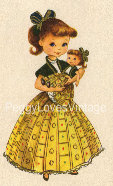 Vintage Girl and Doll